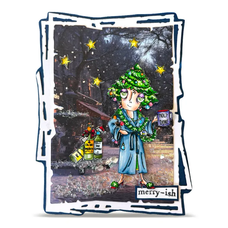 AALL & Create A7 Clear Stamp Set – Holi-Done Dee – TP-1386