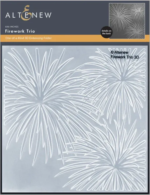 Hovedbilde Altenew – Firework Trio 3D Embossing Folder ...