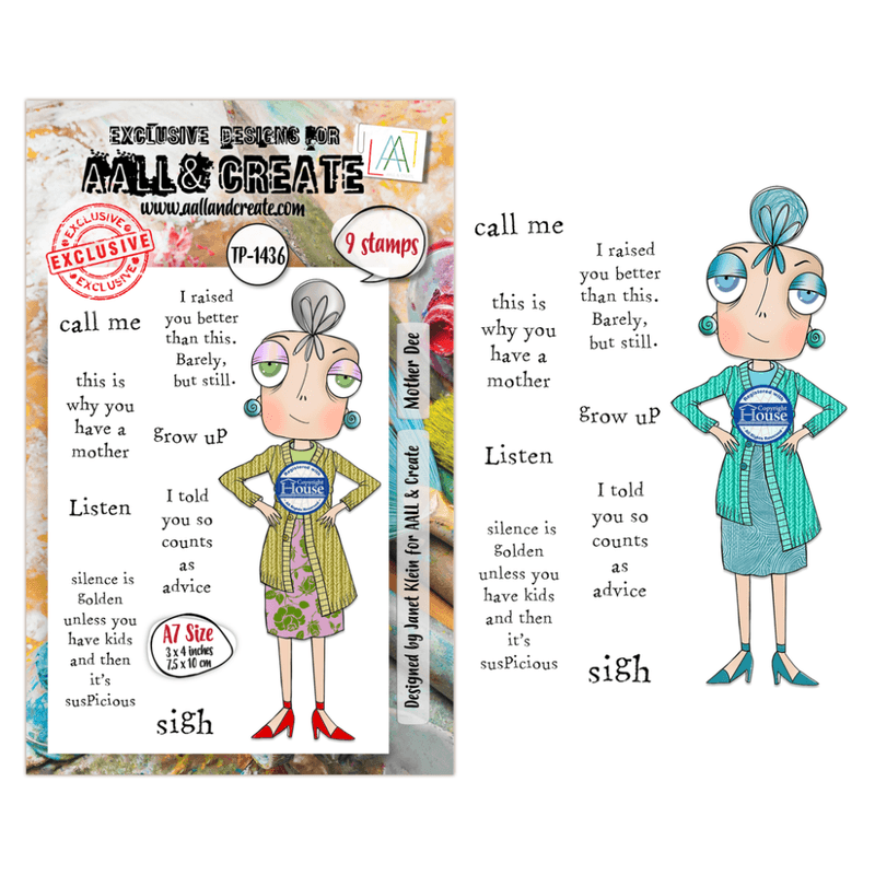 AALL & Create A7 Clear Stamp Set – Mother Dee – TP-1436