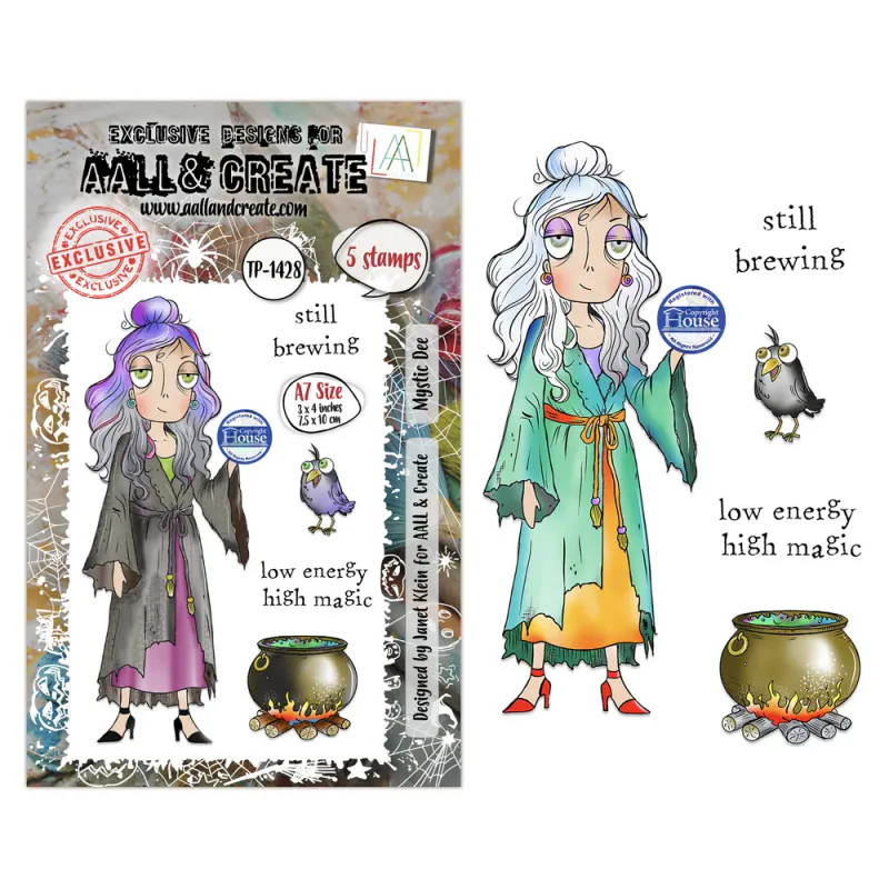 AALL & Create A7 Clear Stamp Set – Mystic Dee – TP-1428