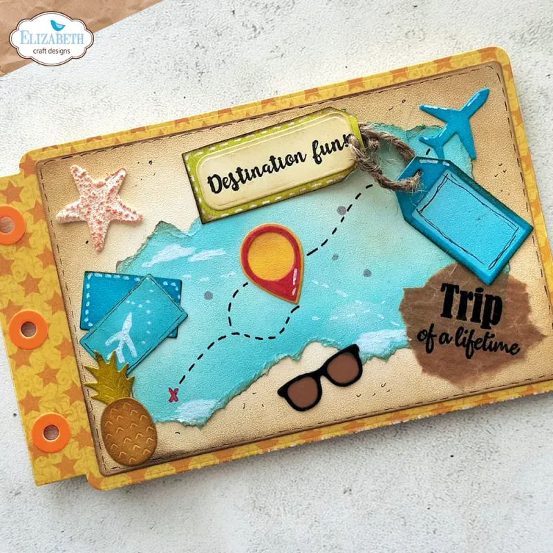 Elisabeth Craft Designs – Destination Fun Stamp Sentiments by Cute & Whimsical