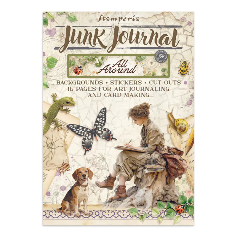 Stamperia – All Around Junk Journal Stickers, Backgrounds & Cut-Outs