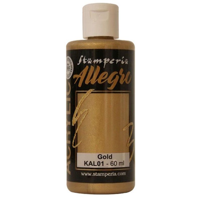 Stamperia Allegro 60 ml – Gold Metallic