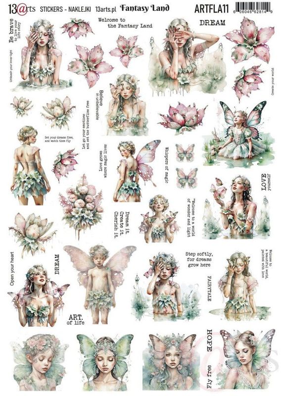 13@rt Stickers A4 – Fantasy Land