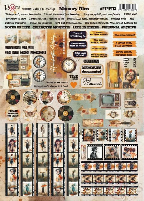 Hovedbilde 13@rt Retroteca A4 Stickers – Memory Files