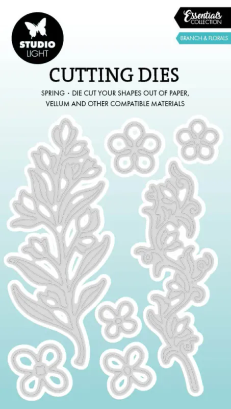 BRANCHES & FLOWERS ESSENTIALS CUTTING DIES – STUDIO LIGHT ESSENTIALS