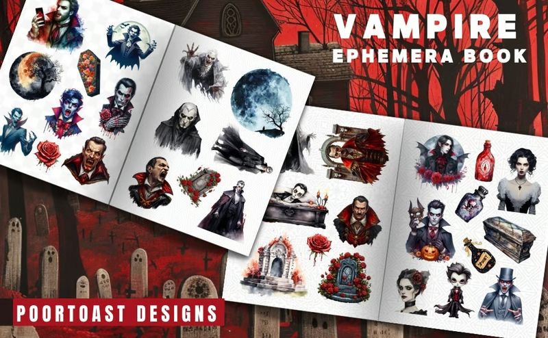 Vampire Ephemera Book – Kate Curry x Poortoast